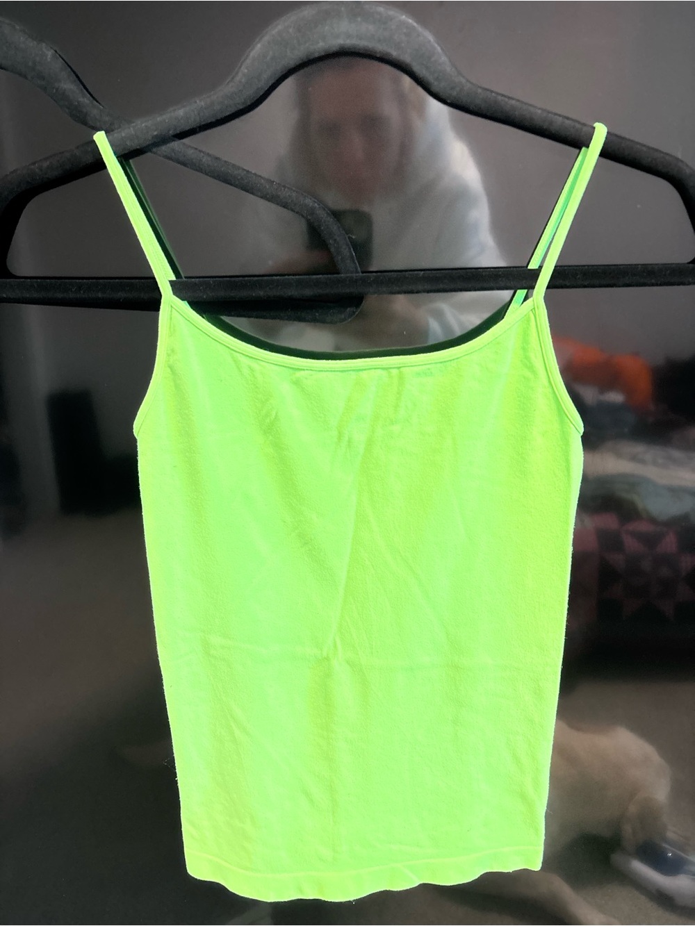 Nikibiki Neon Green Spaghetti Strap Camisole One Size